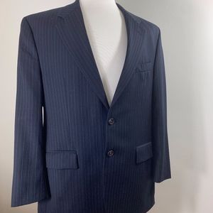 Lauren by Ralph Lauren Blue Pinstripe Suit